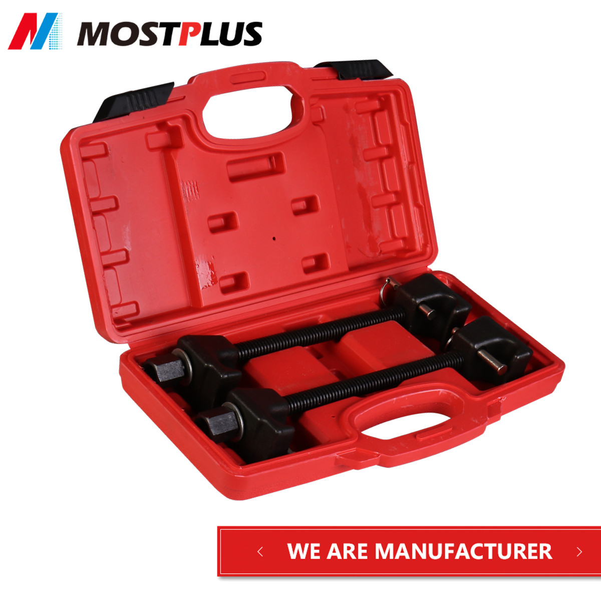 Set of Coil Spring Compressor Tool Kit For MacPherson Struts 300mm w/Detent Pins