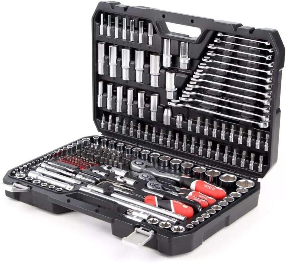SOCKET SET RATCHET Yato Professional 216 pcs 1/2 1/4 3/8 Tools Toolbox YT-38841
