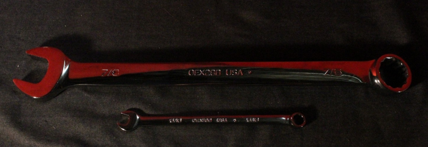 SNAP ON SOEX710 10 pc 12 point sae flank drive plus combo wrench set AO4078772