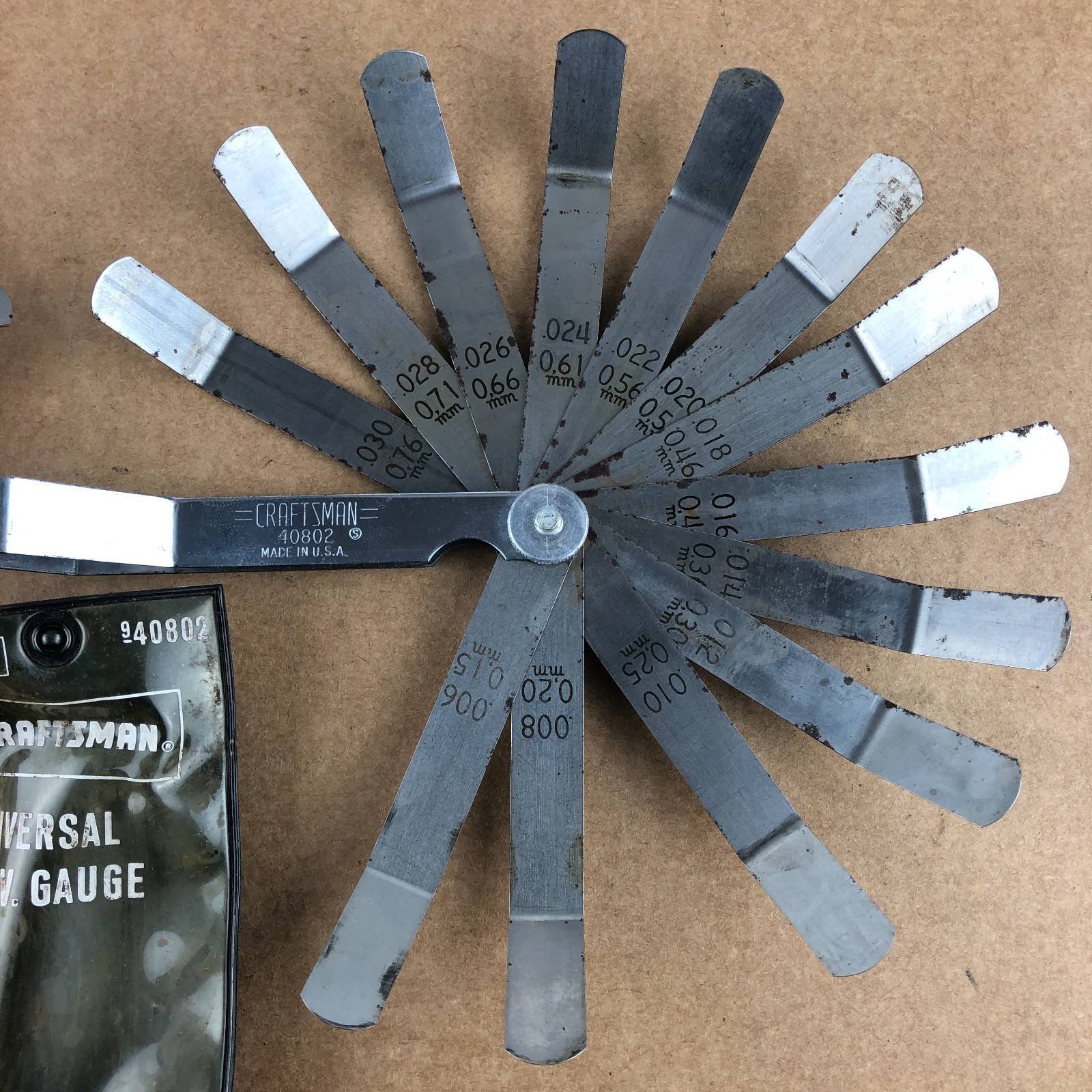 Craftsman USA Over Head Valve Gauge Clearance Tool OHV Offset Blade 40802 Sears
