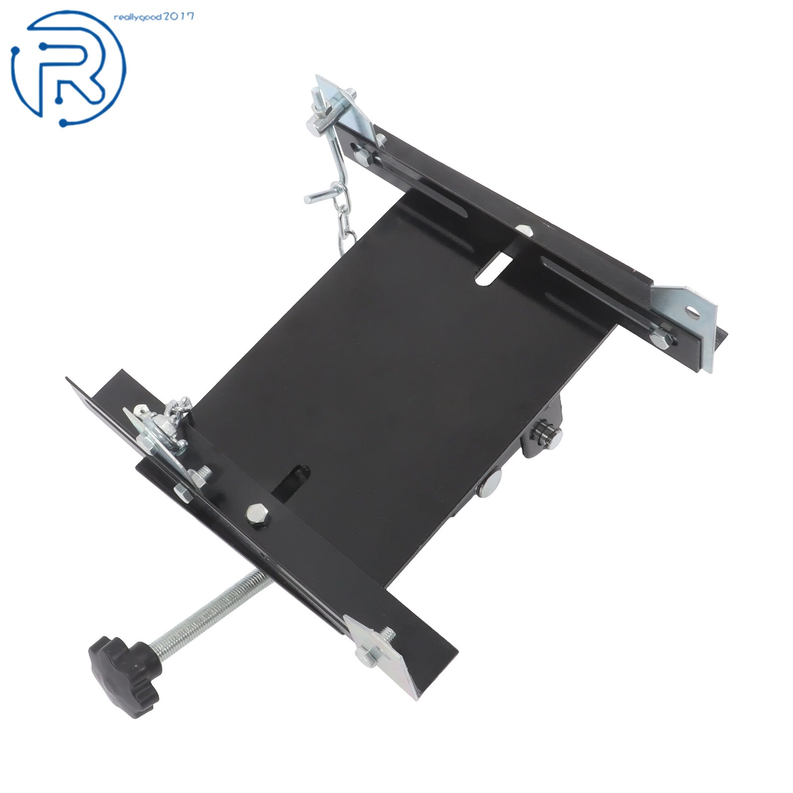 Transmission Floor Jack Adapter 1100lbs Capacity 1/2 Ton For Repair Tool Black