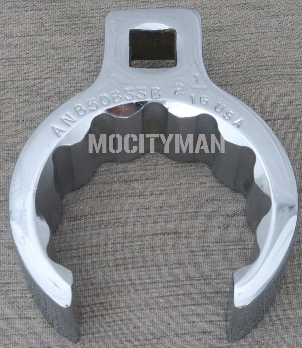 Crowfoot Wrench 2-1/16″ Flare Nut Type 1/2″ Drive Full Polish USA Made