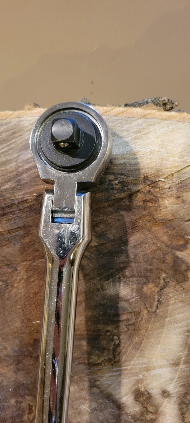 Powerbuilt CR-V Offset Handle with Articulated Head 3/8 Ratchet USA