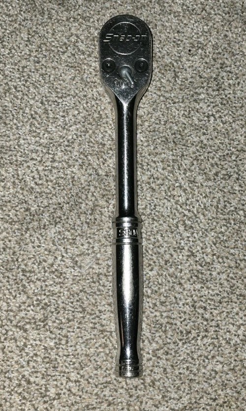 Snap-On S80A 1/2″ Drive Ratchet Standard Chrome Handle Dual 80 Tooth