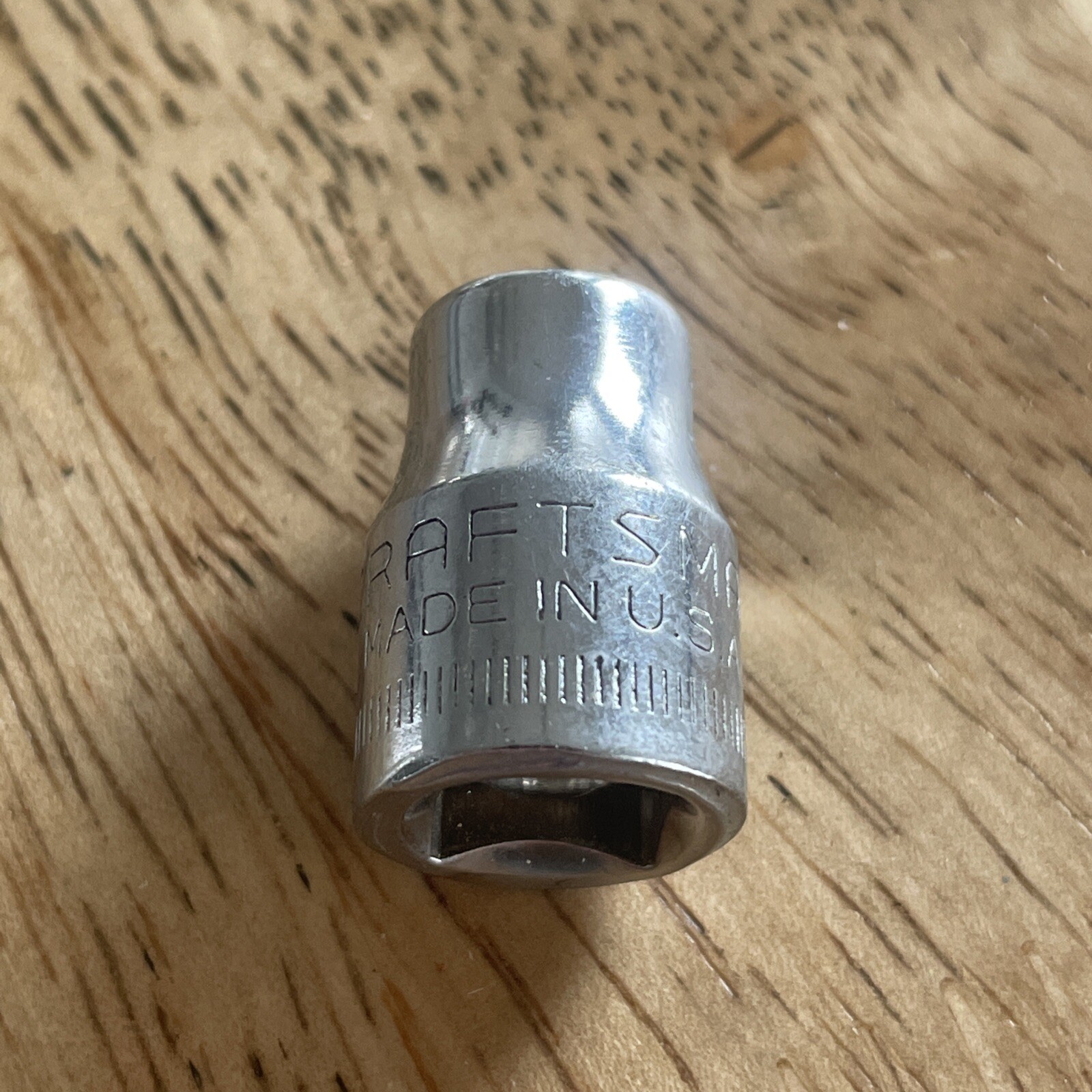 Vintage USA Craftsman 9mm Socket 3/8″ Drive -V- Series 6pt Shallow Well 43541