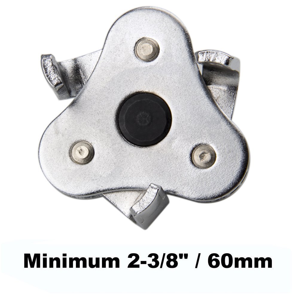 Auto Tool 3 Jaws Two Ways 60-120mm Oil Filter Wrench Spanner Remover Adjustable