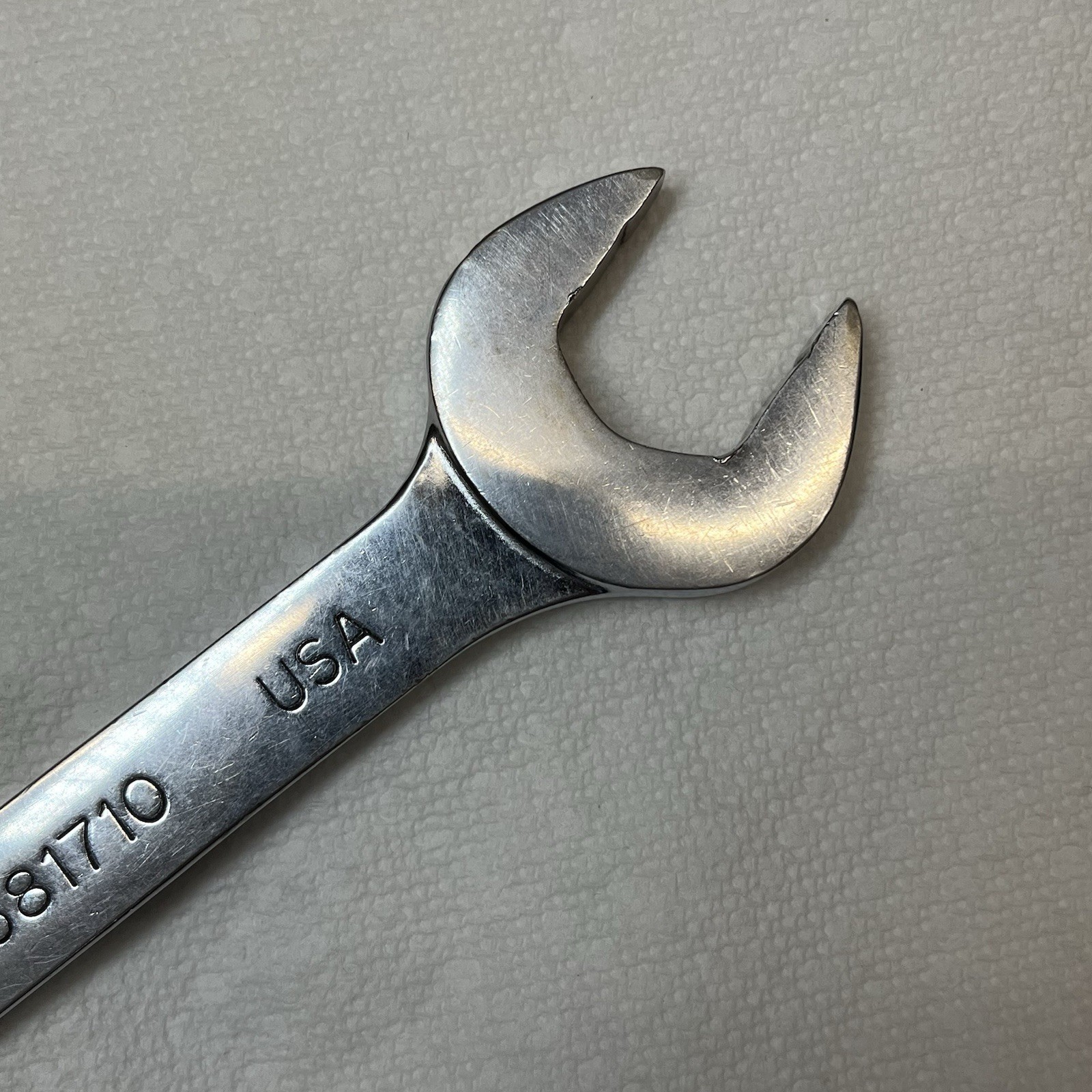 Mac Tools 7/8 combo wrench Knuckle-Saver more durable and thicker.