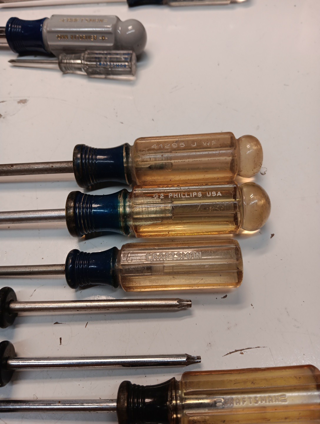7 Vintage Craftsman Phillips Torx Screwdrivers,t20,t15,t10,t15#2phillips#1phill