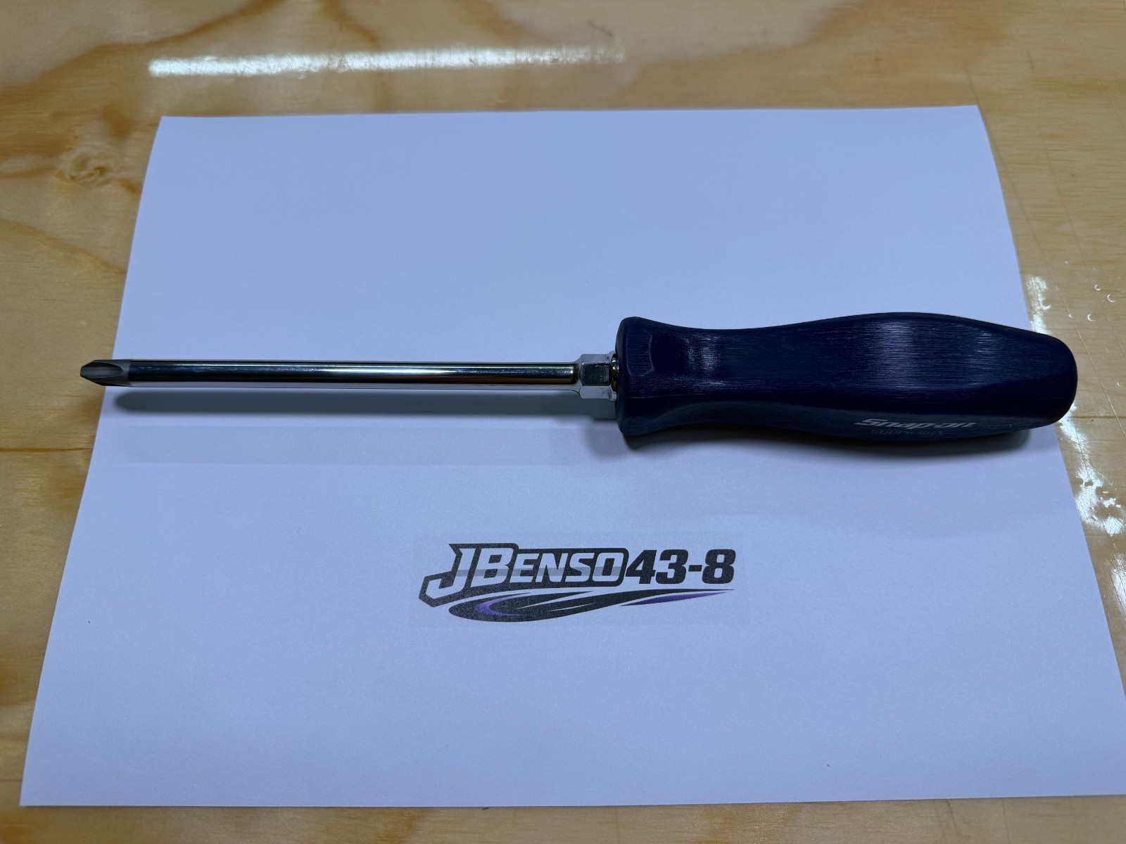 Snap-on Tools NEW CLASSIC BLUE #3 Phillips Hard Handle Screwdriver SDDP63IRACB