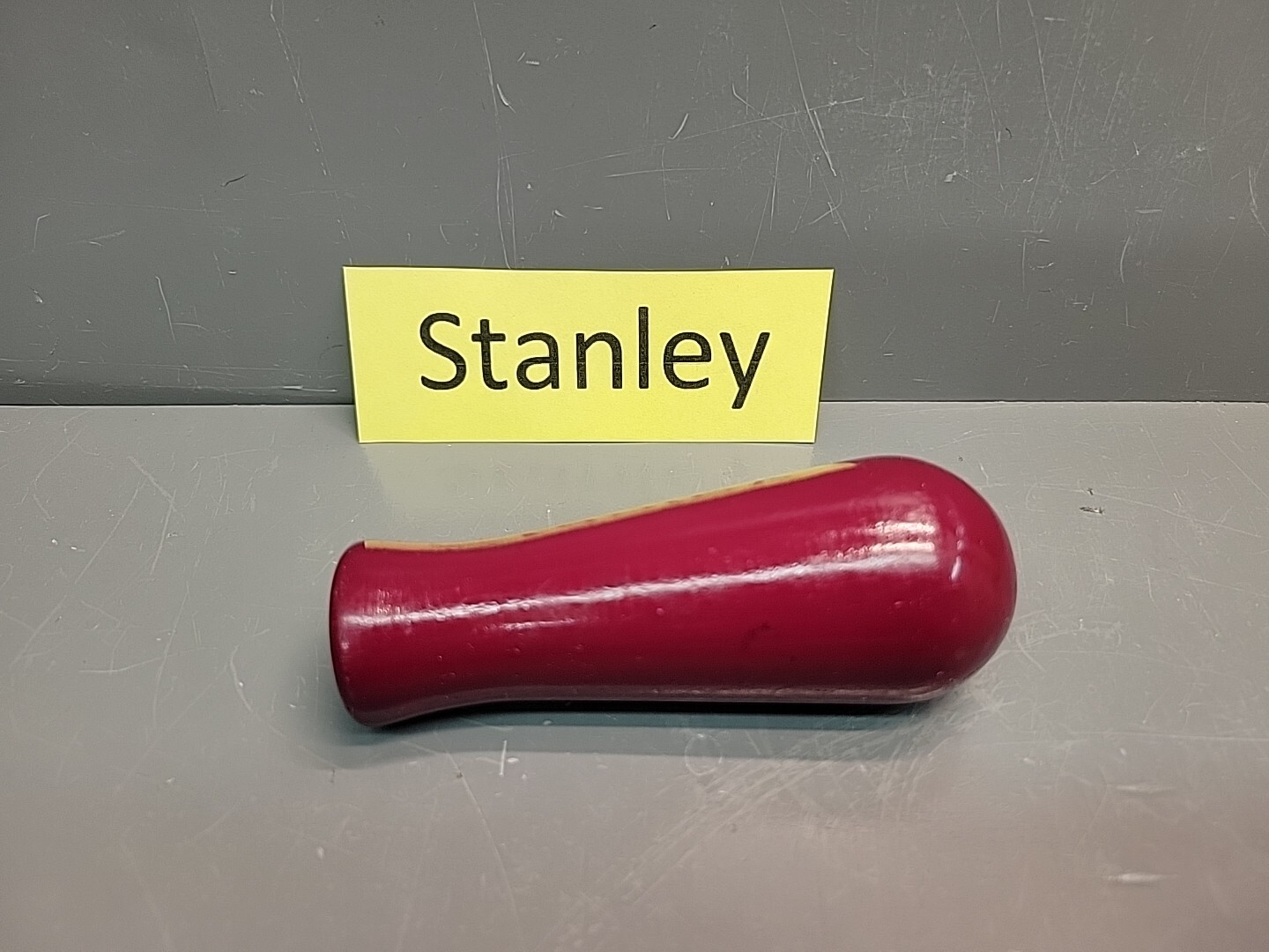 Stanley Yankee 130 68-130 Replacement Wood Burgundy Handle New Old Stock