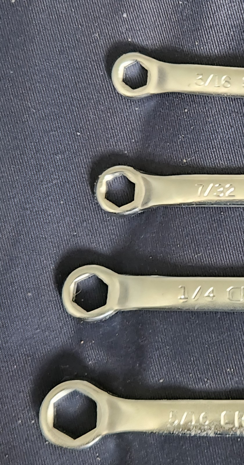 Vintage Sears Craftsman 4pc Midget BoxEnd Wrench Set SAE 4379 Original V Series