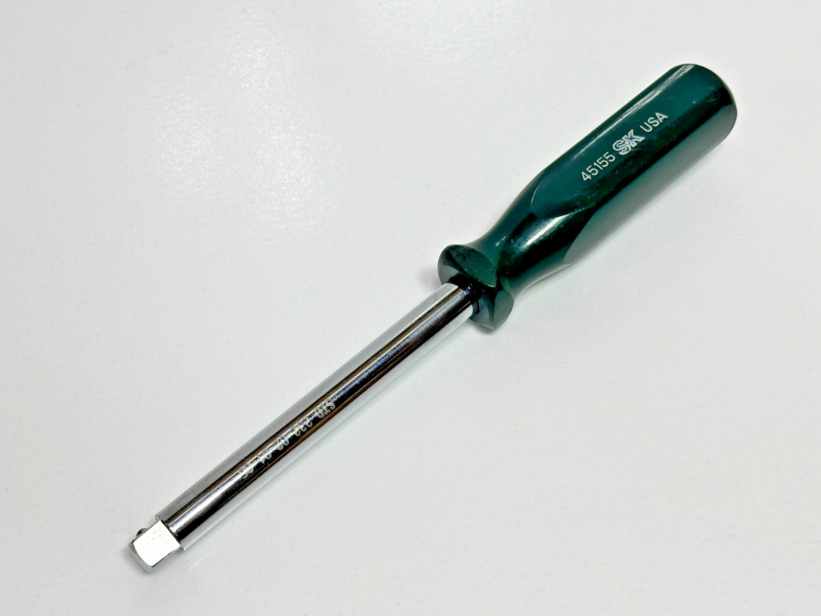 SK Professional Tools USA (RARE) 3/8″ Drive Spinner Handle Green Hard Handle