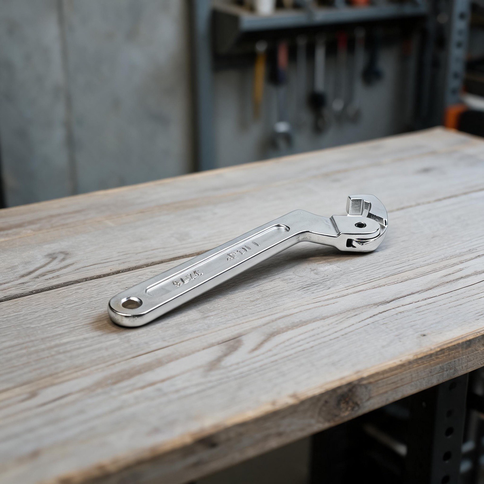 Hook Spanner Tool Water Meter Tool Chromium Vanadium Steel Non-slip Handle
