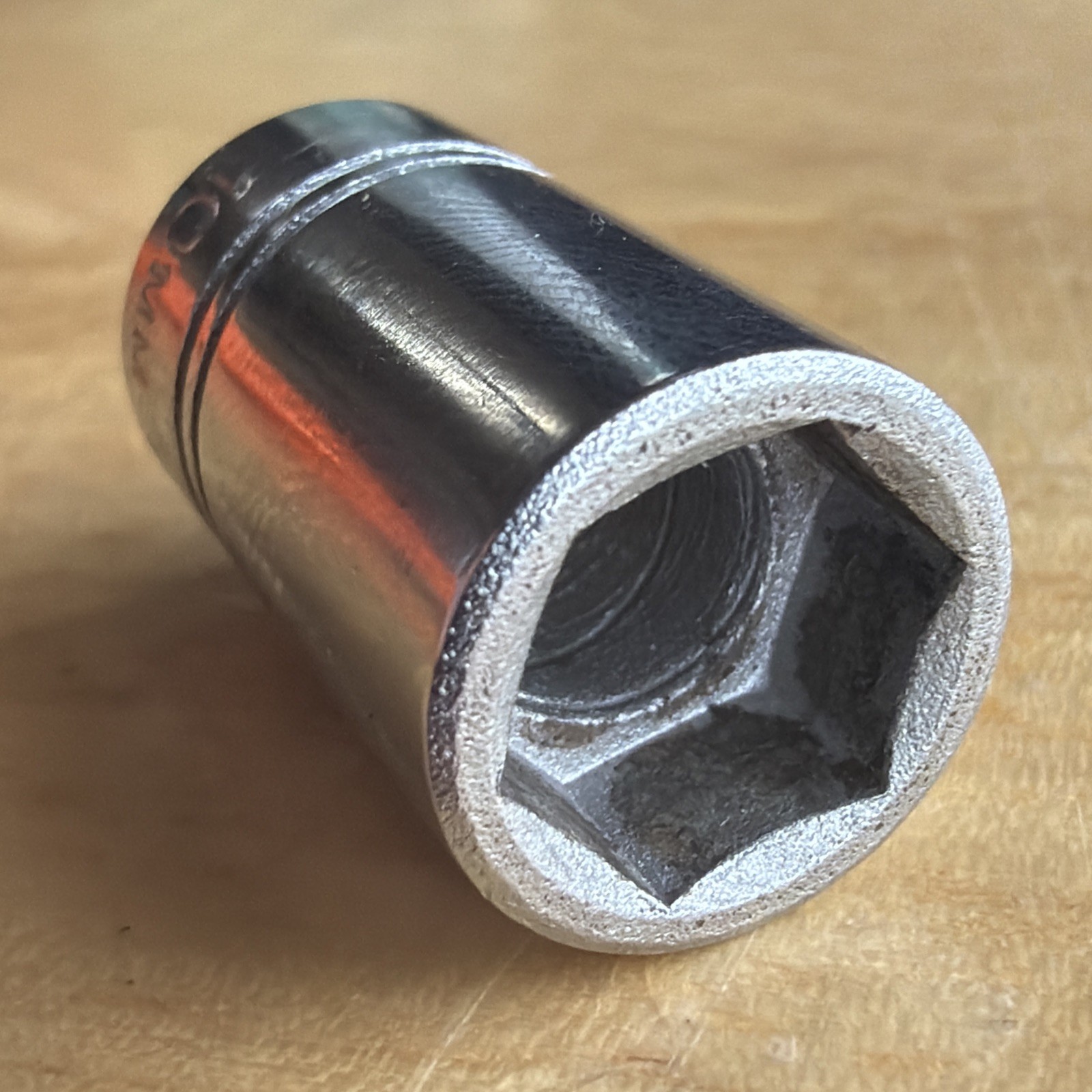 Vulcan x Williams Tools 10mm Shallow Socket 1/4″ Drive 6 Point MM-610 Vtg USA
