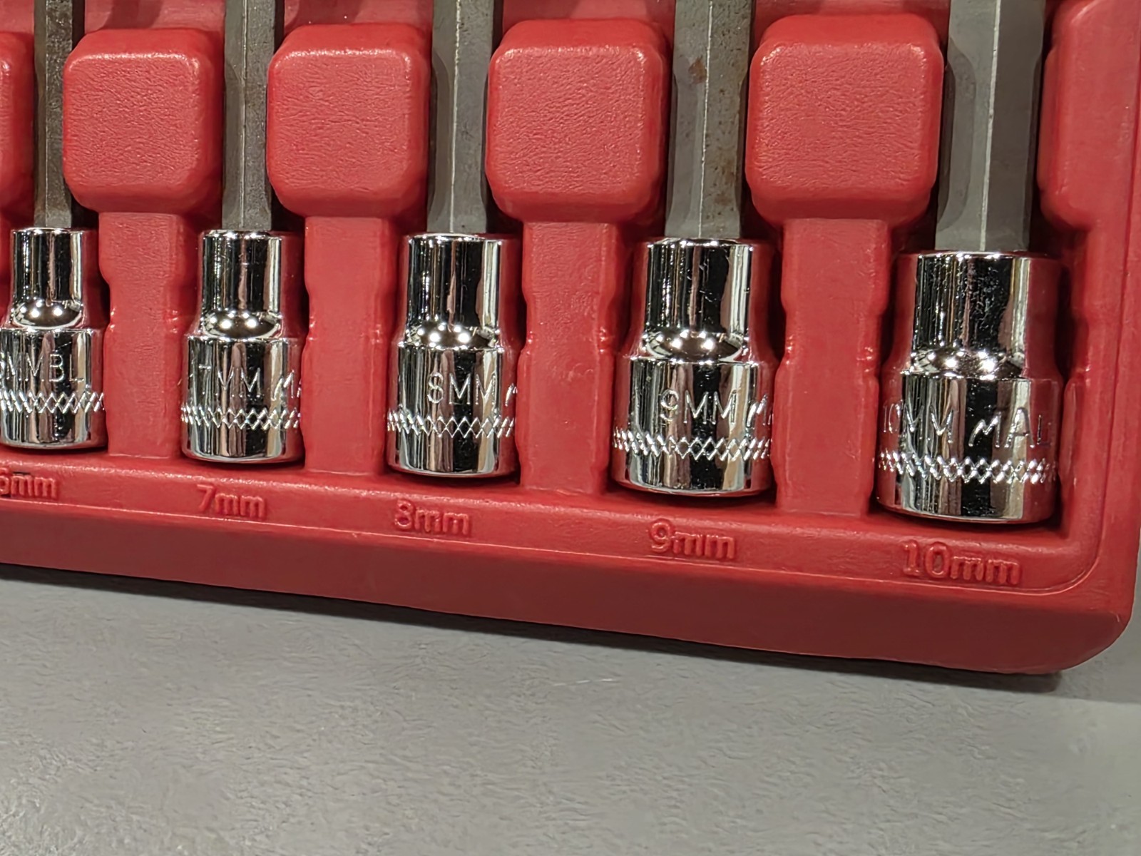 Mac Tools SXMALB8PT 8-PC. 3/8″ Drive Metric Long Speed Hex Driver Set Silver