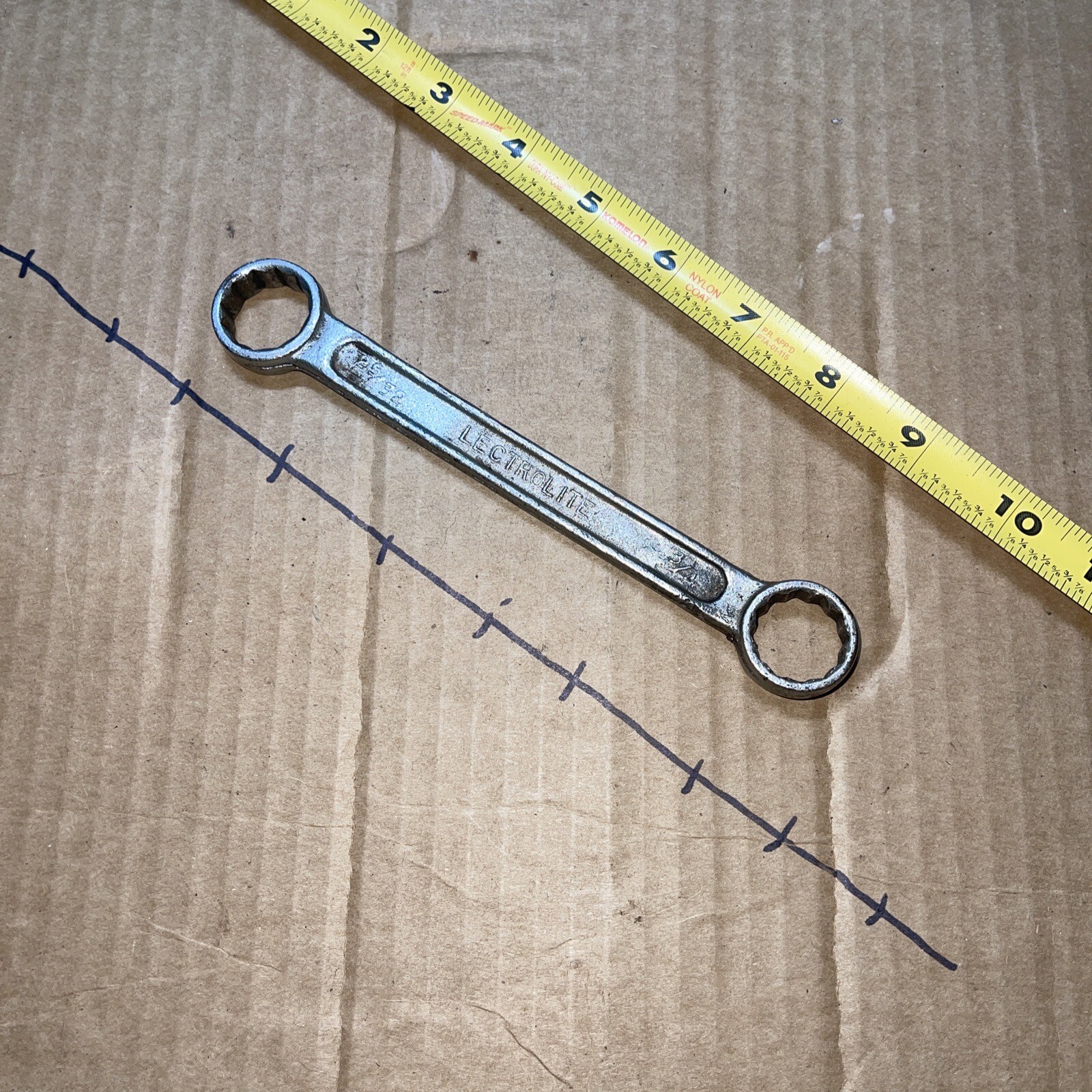 LECTROLITE USA 25/32 In X 3/4 In SAE 12 Point Box End Wrench