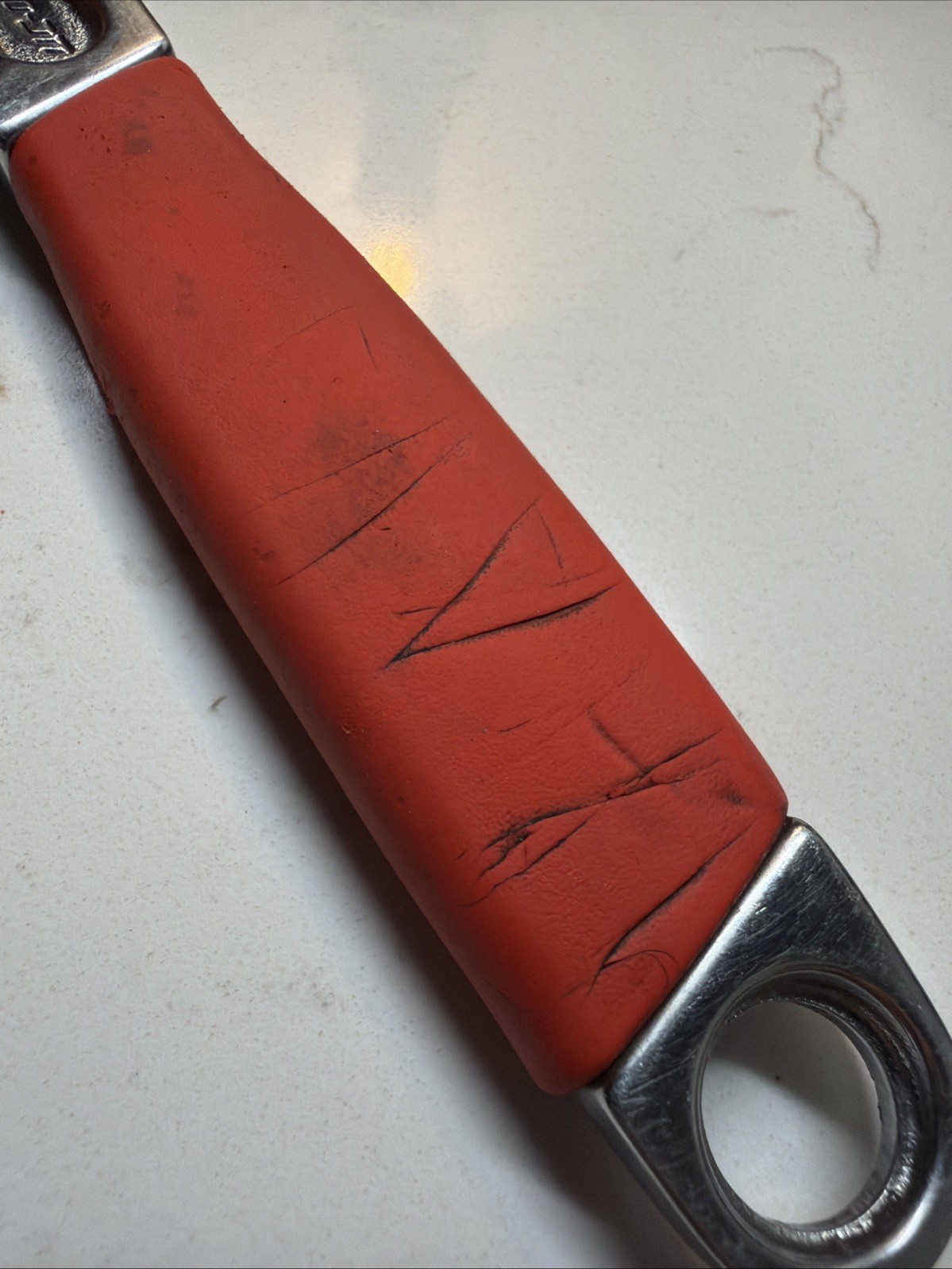 Snap-on Flank Drive Plus Adjustable Wrench 8″ FADH8C Red Cushioned Grip Handle