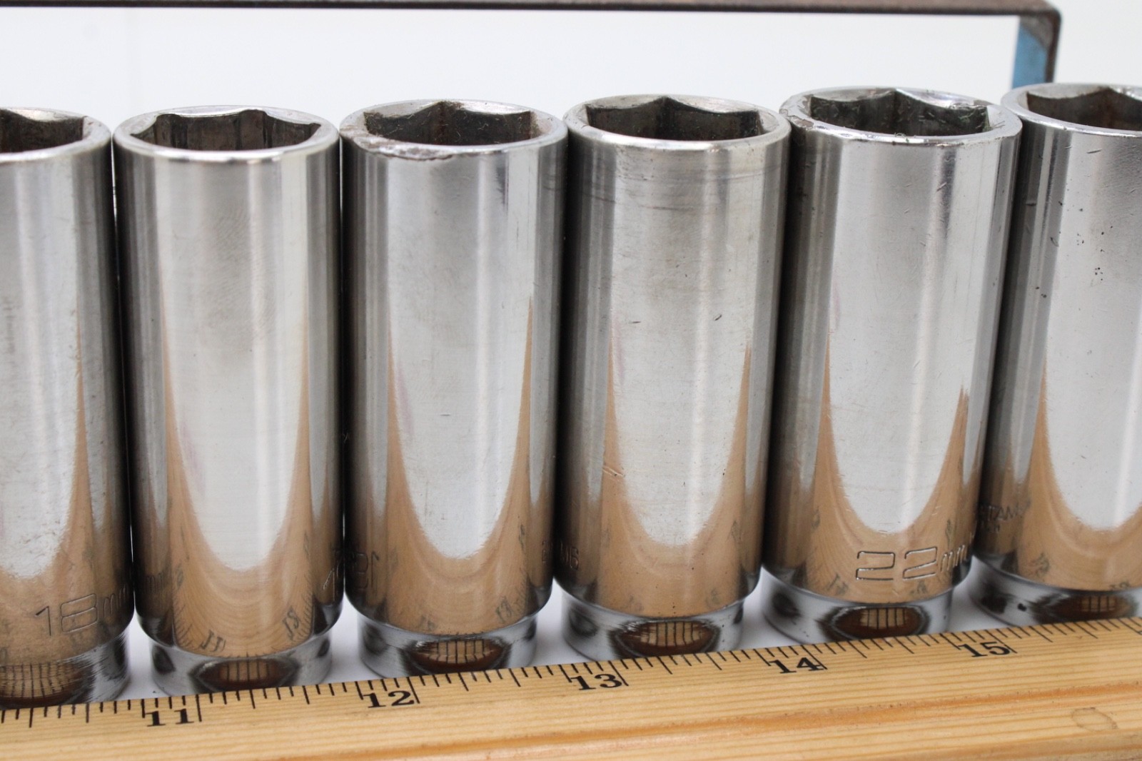 Matco BD6M6-BD23M6 6-23mm 3/8″ Drive 6 Point Metric Chrome Deep Socket Set USA