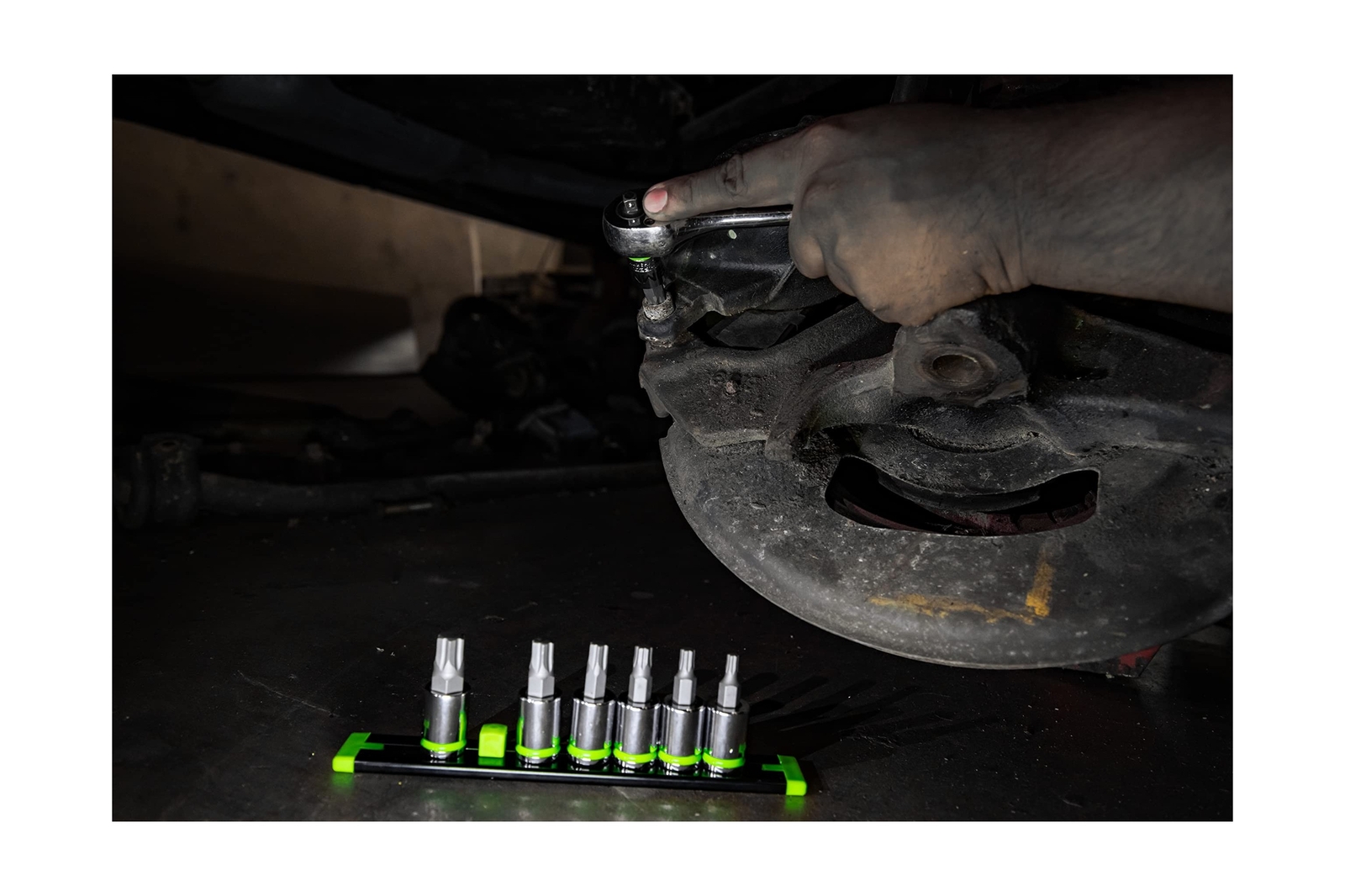 GRIPEDGE HEX Bit Socket Set | 7-PC – 3/8» Drive Short Metric RPT Hex Driver …