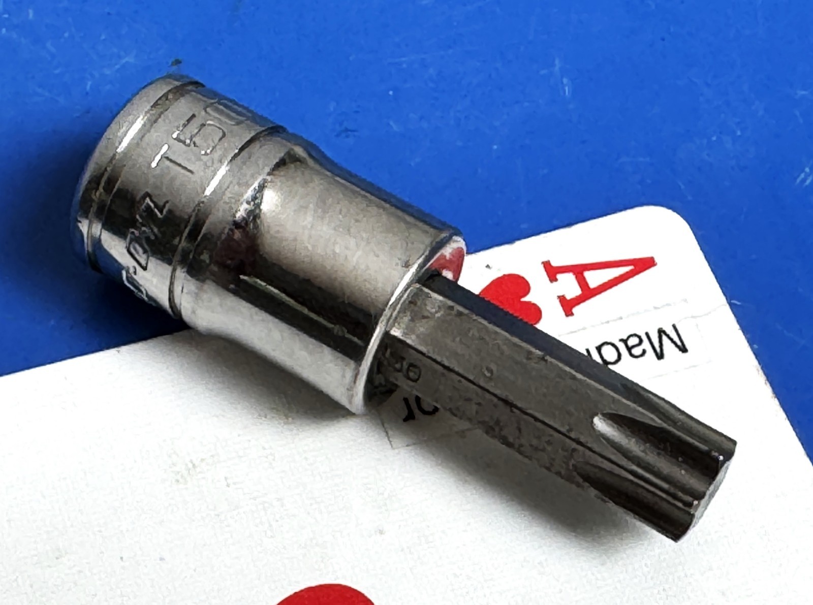 Snap-on USA 3/8″ Drive T50 standard Torx Driver Socket wrench FTX50E New bit