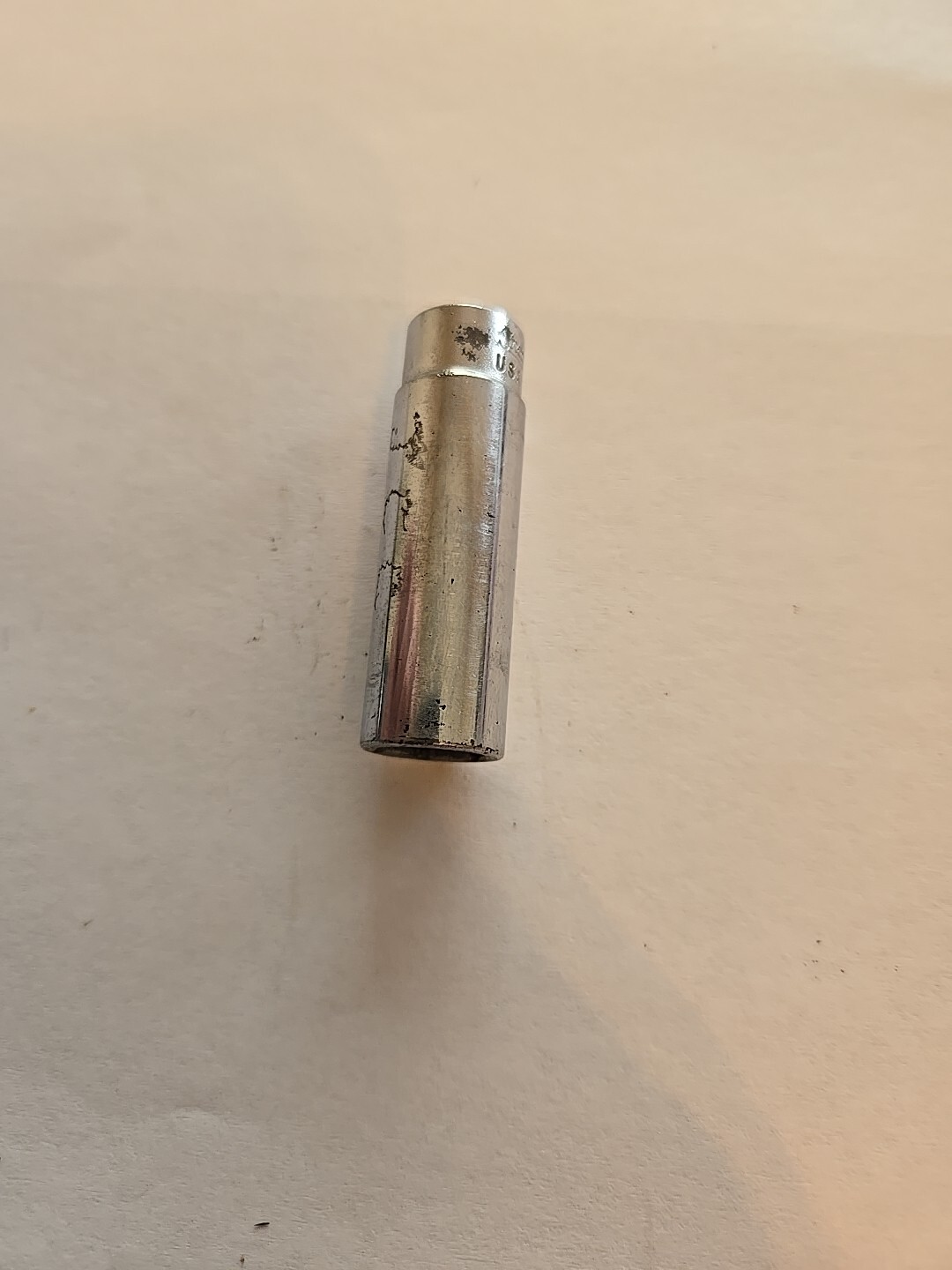 Snap On 1/4″ Drive 7/16″ 6PT SAE Deep Chrome Socket STM14