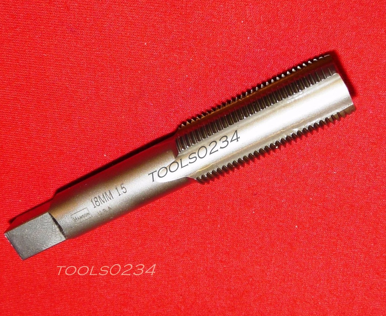 M18 X 1.5 Plug Hand Tap Irwin 1759 ZR Metric 18MM RH Carbon Steel 4FL USA 1.50