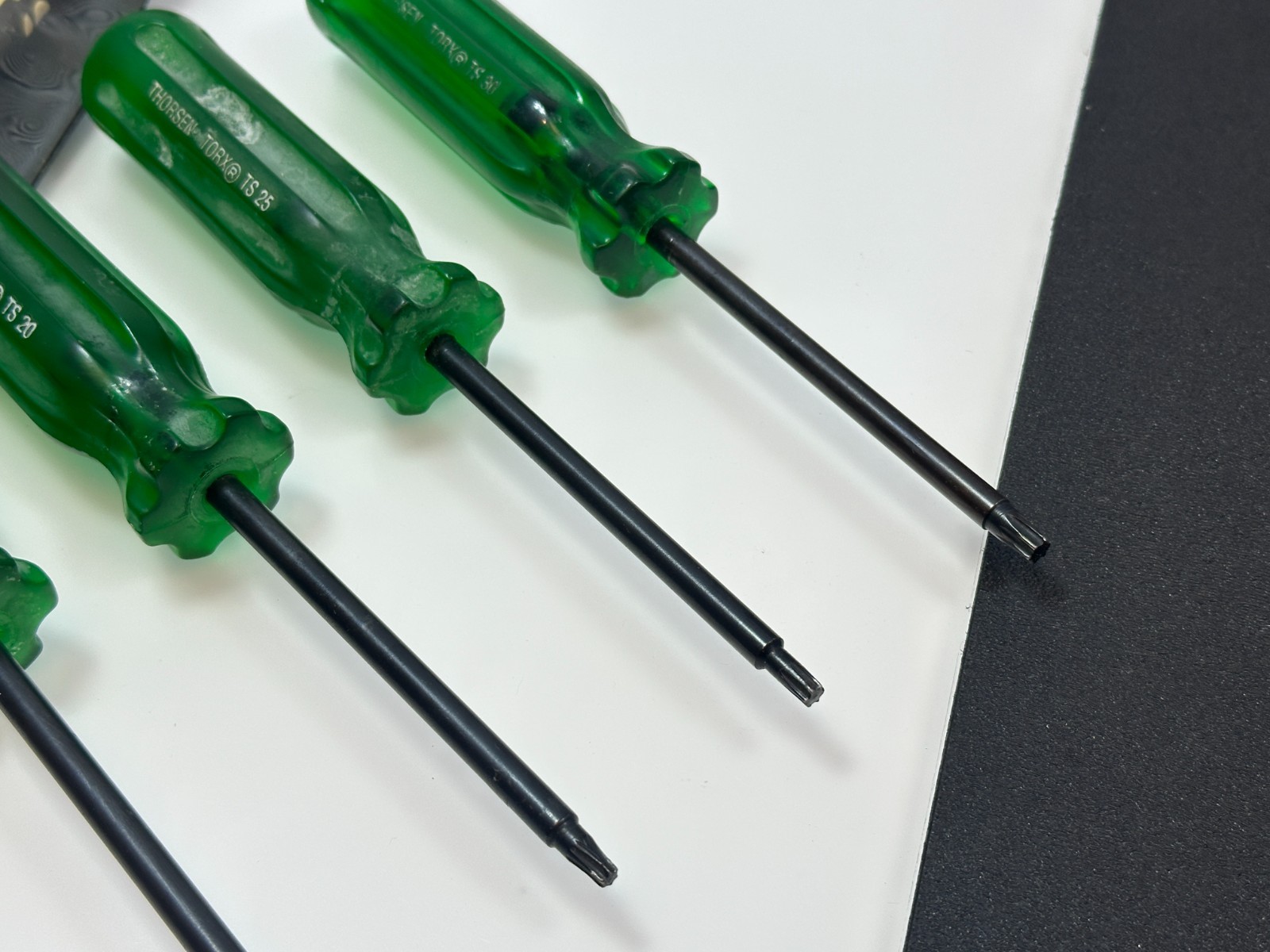 🇺🇸 Thorsen Tools USA TS-4 4pc GREEN Torx Screwdriver Set, T15, T20, T25, T30