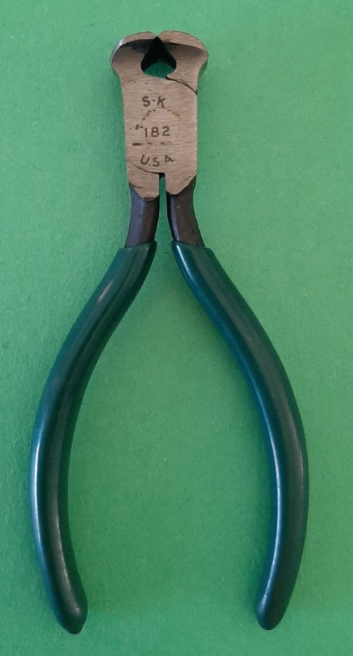 NOS NEW SK Tools 182 Precision End Cutter Nippers Pliers Wire Snips S-K READ 1R