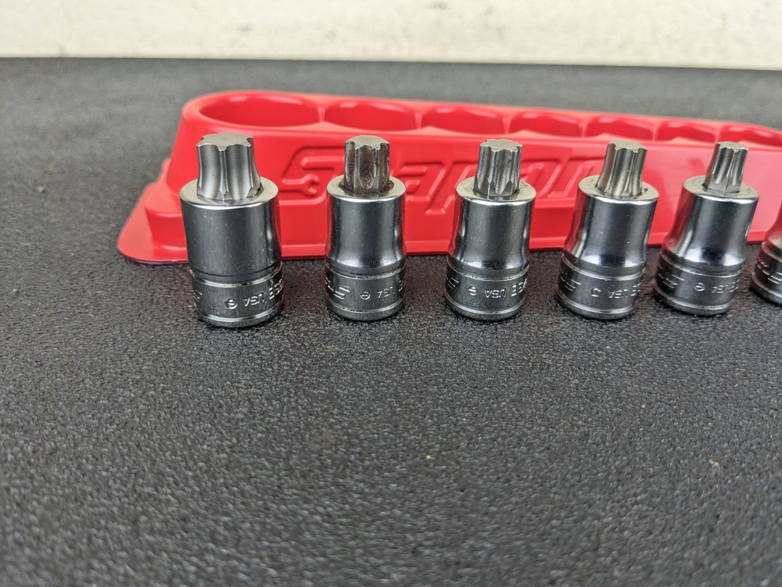 #bp419 Snap On 7pc 3/8″ Drive Stubby Torx Socket Driver Set T27-T55 207EFTXYSE