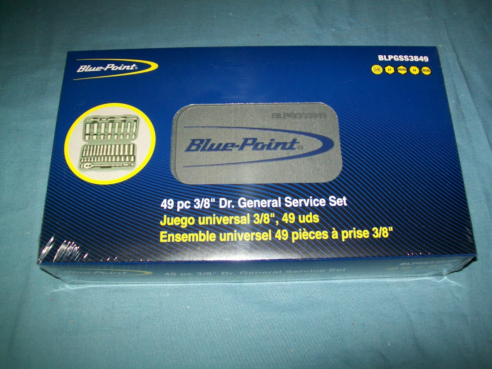 NEW Blue-Point® BLPGSS3849 3/8″ drive 49pc SAE METRIC General Service Set