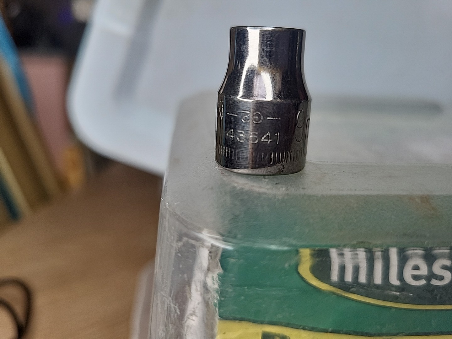 Vintage Craftsman 3/8″ Drive 9mm 6 Pt Shallow Socket Inverted G2 43541 USA