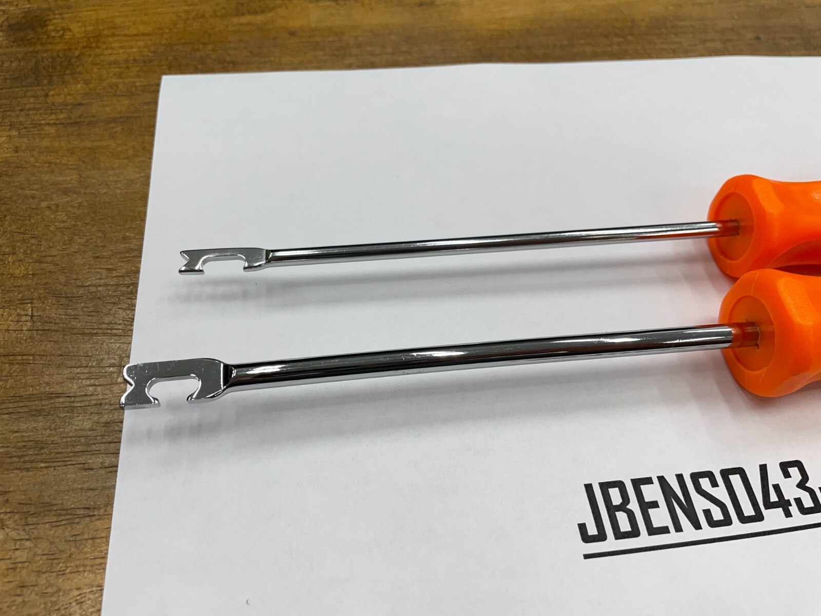 Snap-on Tools USA NEW 2 Piece ORANGE Hard Handle Push-Pull Spring Tool Lot Set