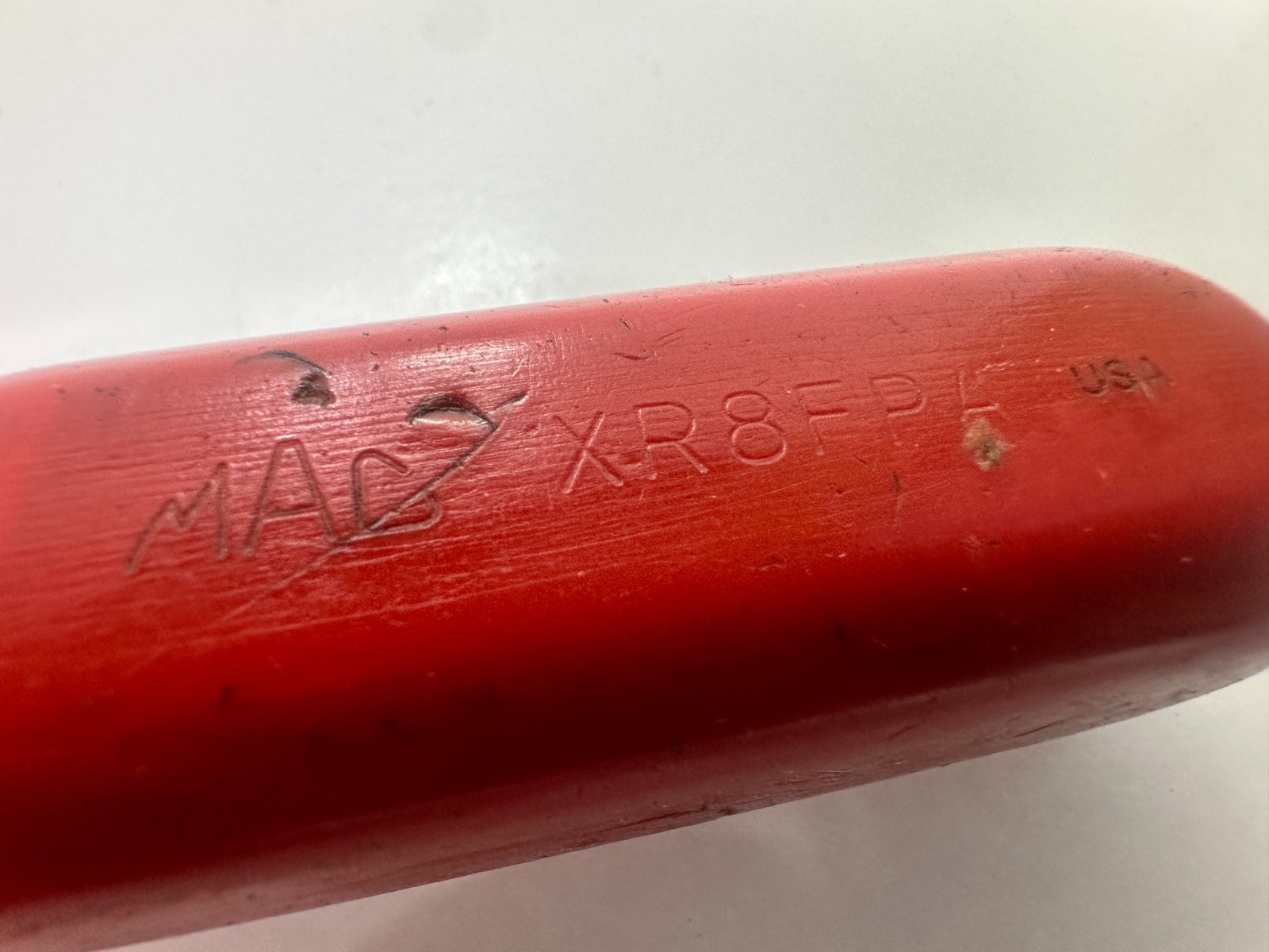 MAC Tools USA XR8FPA 3/8″ Drive Flex Head Ratchet, Red Hard Handle