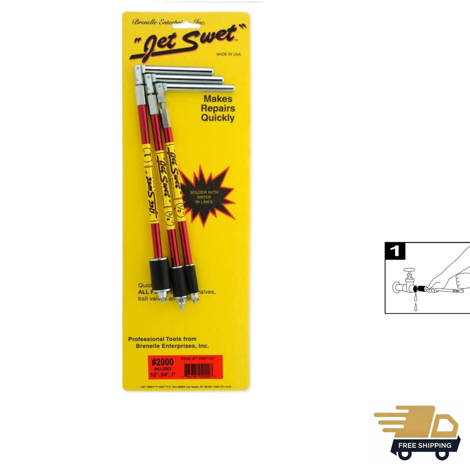 Efficient Water Stopper Kit – Fast Repairs for 1/2, 3/4, 1 Inch Copper PVC Lines