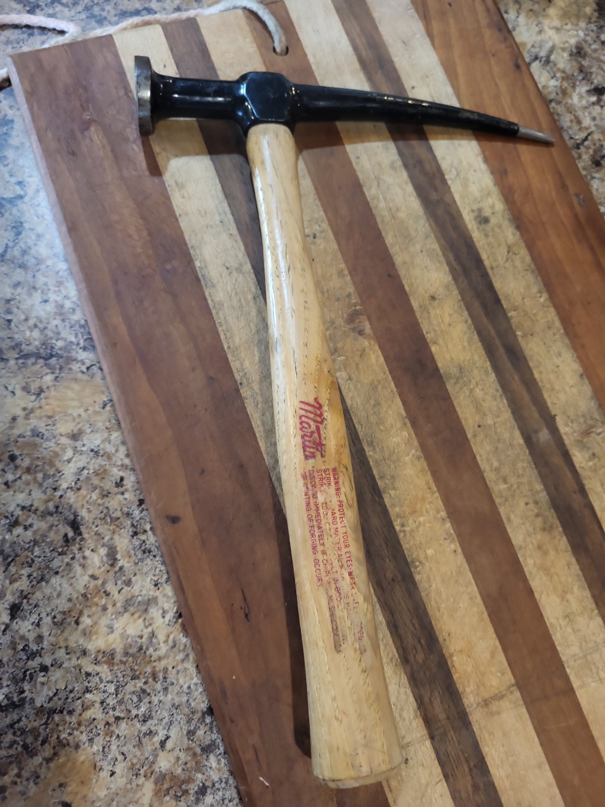 Martin Tools USA 🇺🇸 156-GB Curved Pick Body Hammer – Hickory Handle VGUC 🔥