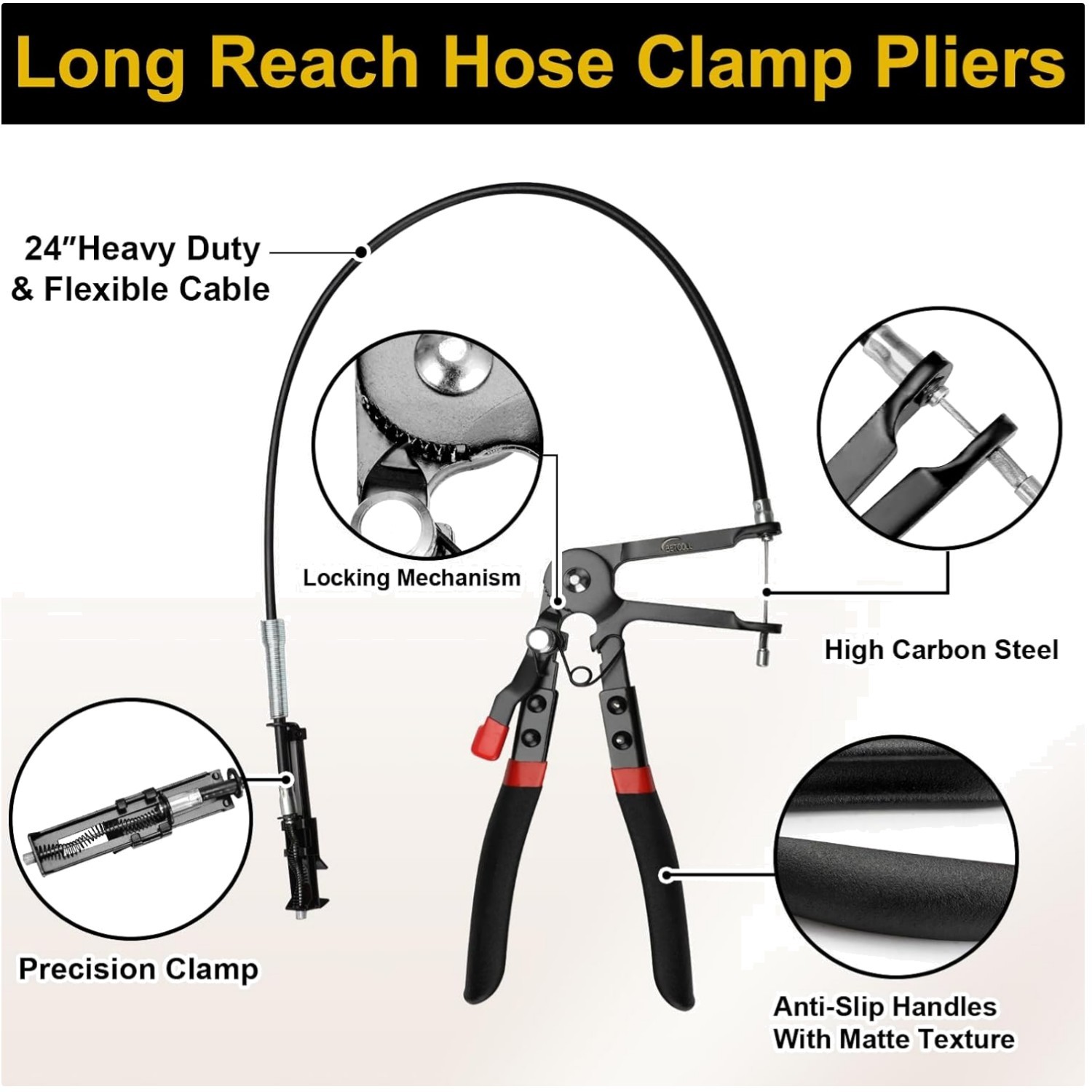 Ergonomic Grip Band Clip Pliers