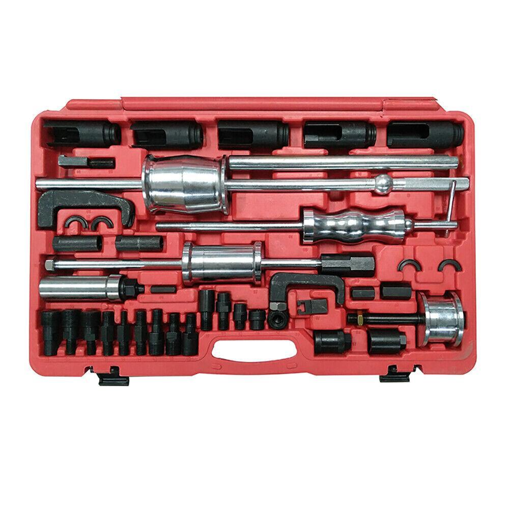 40pcs Universal Diesel Injector Extractor Remover Slide Hammer Puller Rail