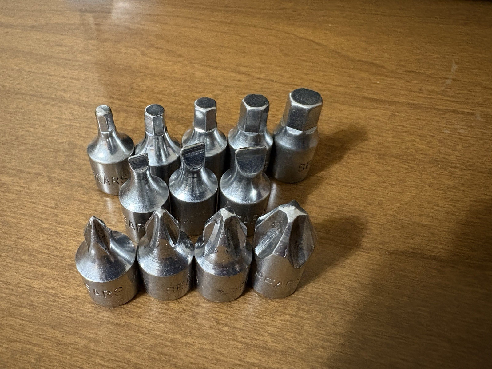Vintage Sears 1/4″ Socket Drive, Bit Set Of 12 Taiwan