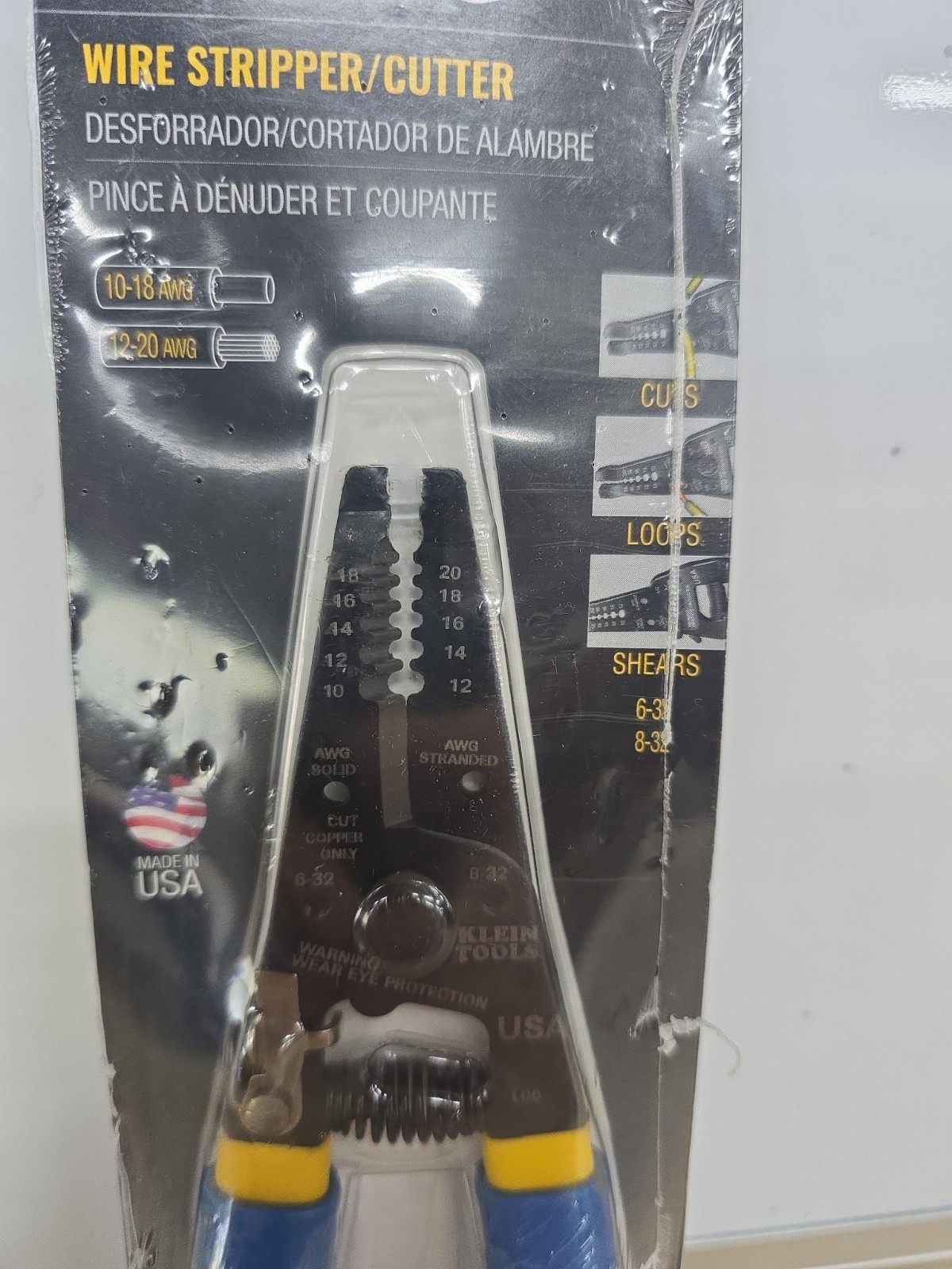 Klein Tools 11055EP Wire Stripper Cutter for 10-18 AWG Solid 12-20 AWG Stranded