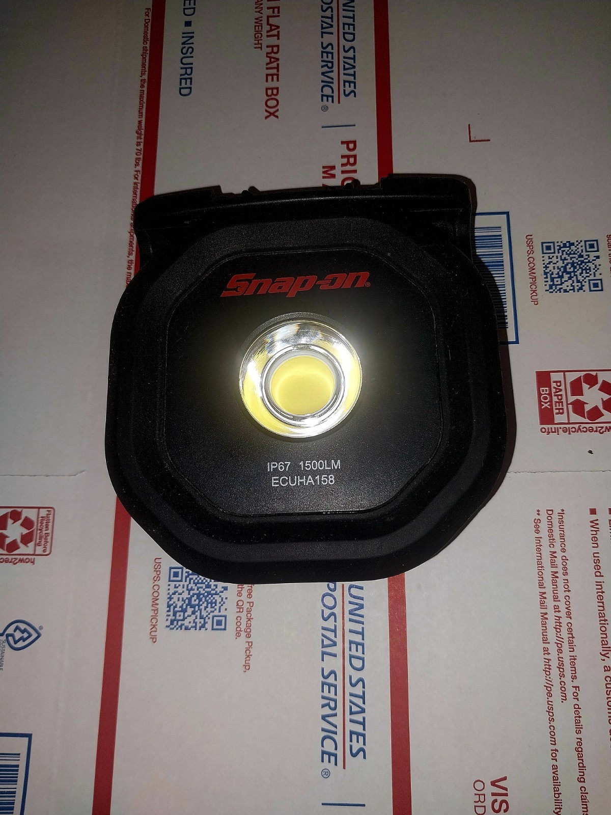 Snap-on Underhood Ecuha158 Ip67 Recharable Work LED Light Lamp Only 1500LM Tool