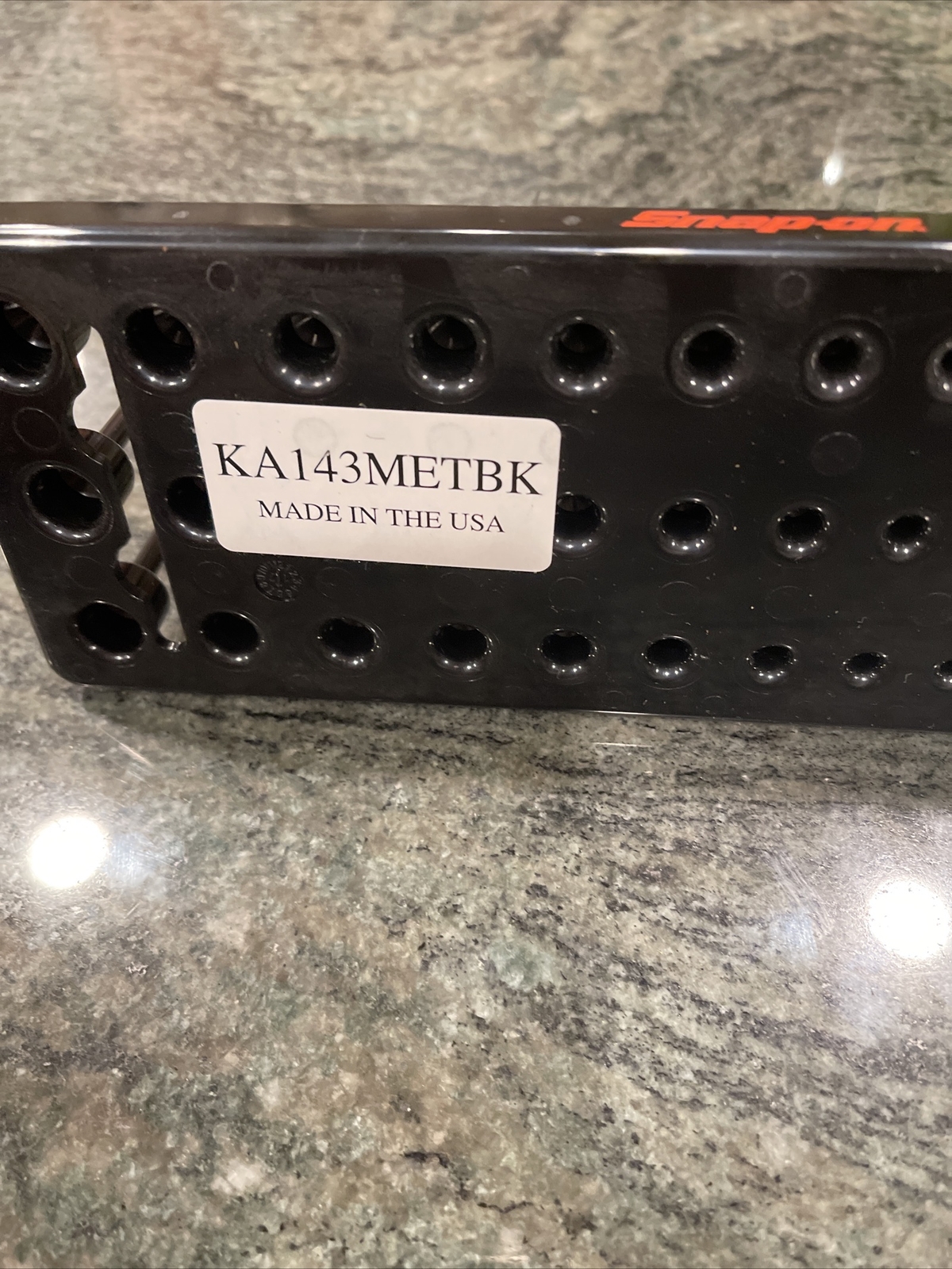Snap On ka143metbk 1/4″ metric 3 row post socket tray black