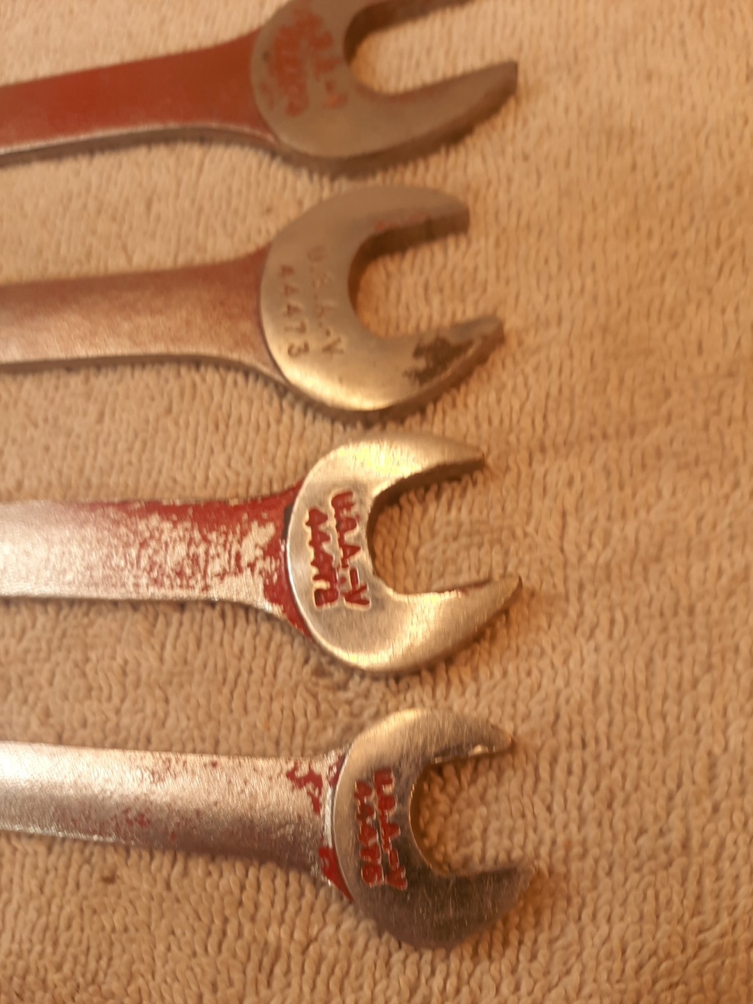 Vintage Craftsman 4pc SAE Tappet Wrench Set -V- 44475. 44474, 44473, 44472, USA