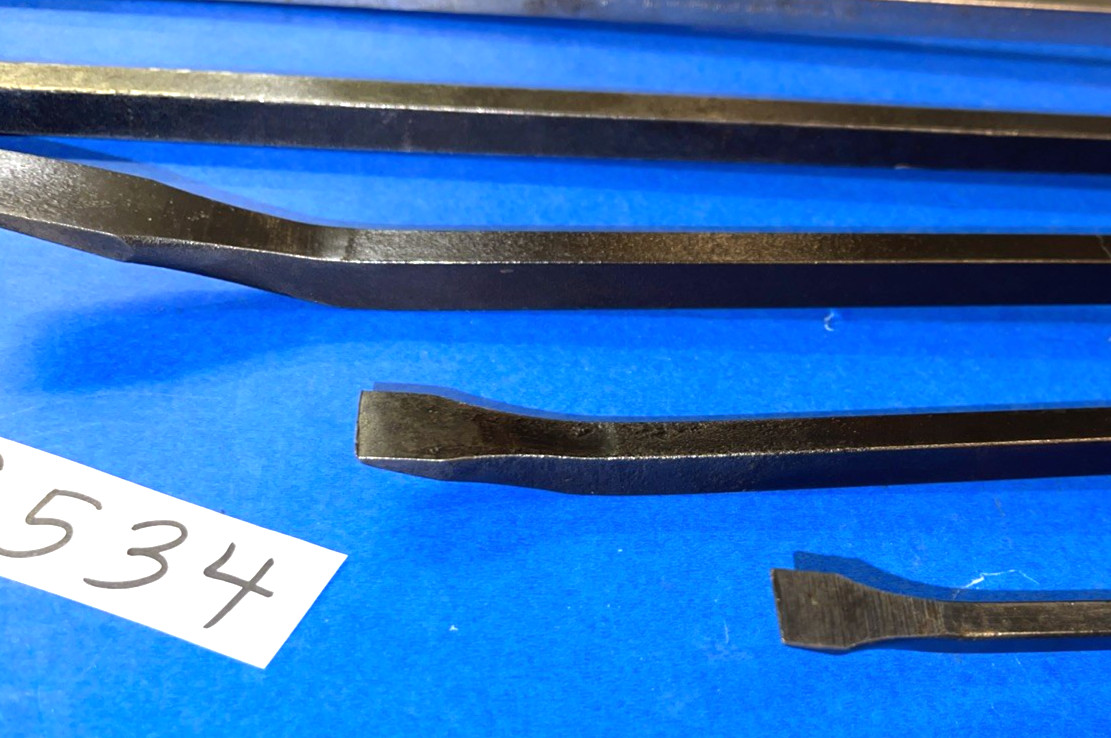 SNAP-ON TOOLS 5 PIECE OLDER PRYBARS & LARGE SCREWDRIVER