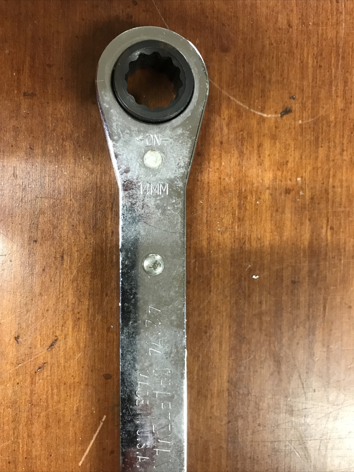 Craftsman 42174 14mm X 15mm Dual Ratcheting Box End Wrench USA