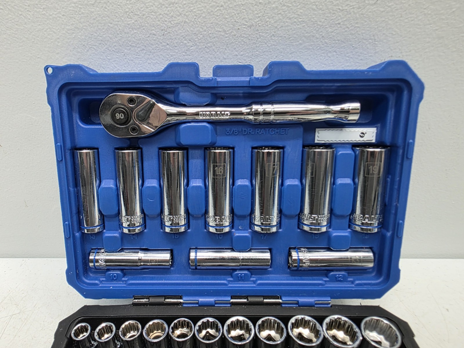 Kobalt 40-Piece Standard (SAE) and Metric Polished Chrome Mechanics Tool Set