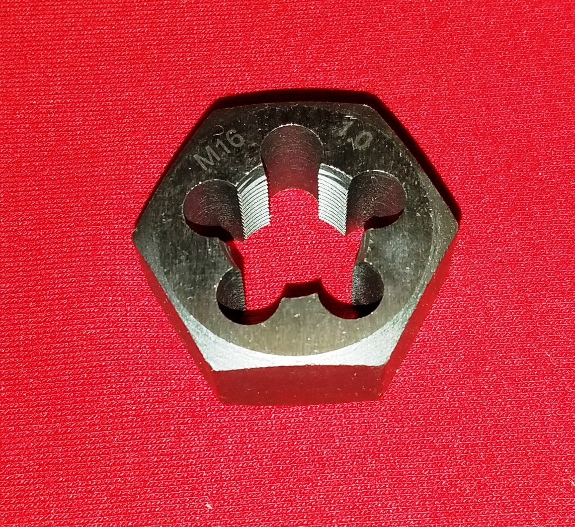 M16 X 1.0 Metric 1.25″ Hex Rethread Die 16MM Carbon Steel RH A1 419-16100