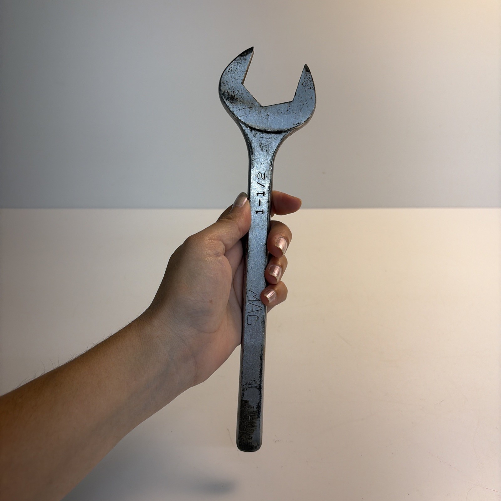 Vintage Mac Tools DA48 1 1/2 Open End Wrench Cut Down Modified USA