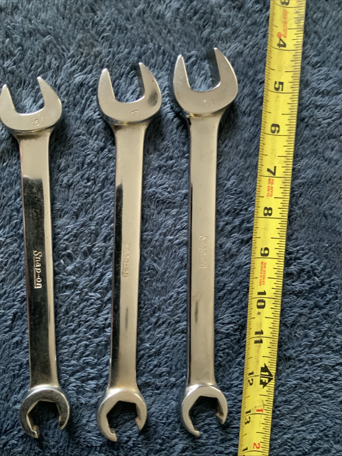 Snap On 5pc Flare Nut End/ Open End Wrench Set….metric, 12, 13, 15, 17, 19……aaa