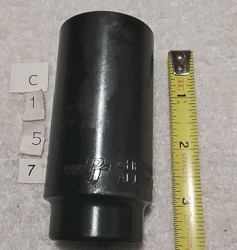 PERFORMANCE TOOL W155 1/2″ DRIVE 32MM 6PT DEEP IMPACT SPINDLE NUT SOCKET