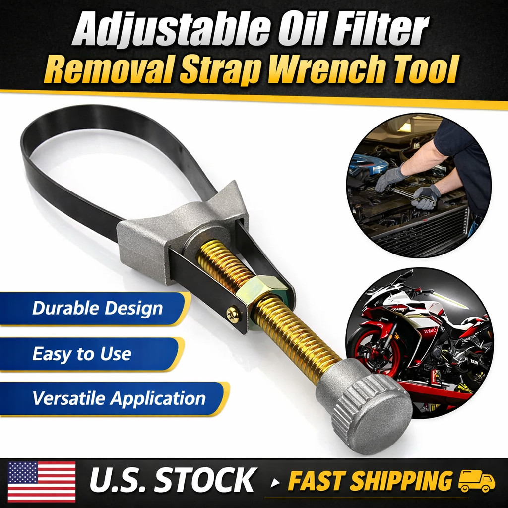 Oil Filter Removal Tool Strap Wrench Diameter Adjustable 60mm To 120mm Car NEW